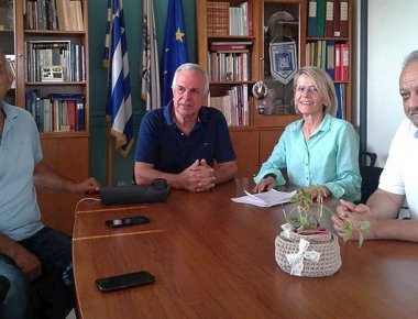 Συνάντηση μετάξη της δημάρχουν Λεβαδέων και του Υπουργού Αγροτικής Ανάπτυξης και Τροφίμων